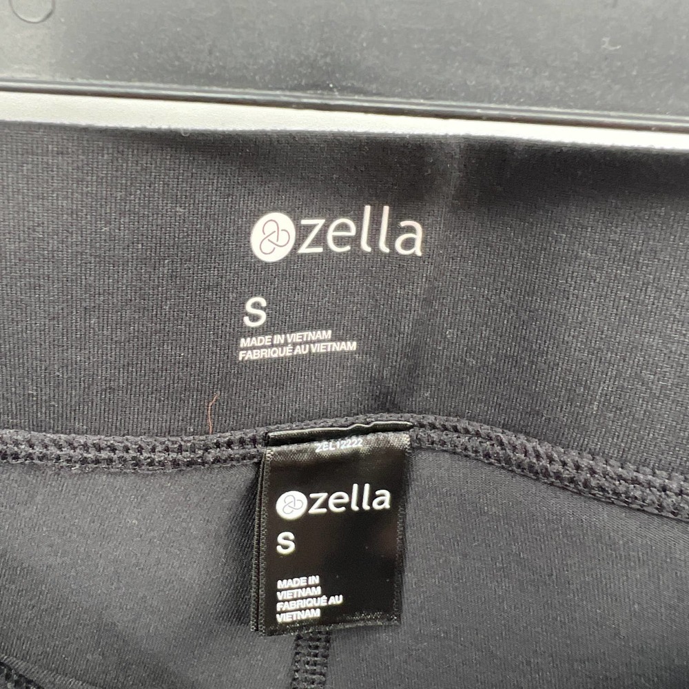 Z by Zella Women's Cross The Line Laser Crop Leggings in Black Size Small - Picture 3 of 3